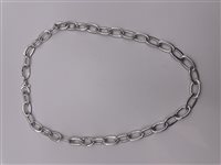 Collana Donna Girocollo oro in Oro bianco SON CAT OB MAGLIA OVALE Soma Gioielli 13.4G